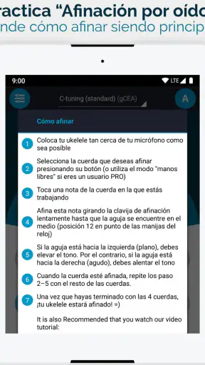 Afinador Ukelele Pocket screenshot