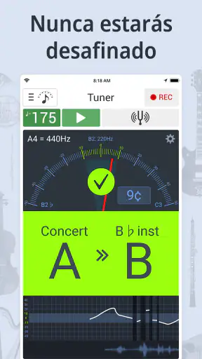 Afinador y Metrónomo screenshot