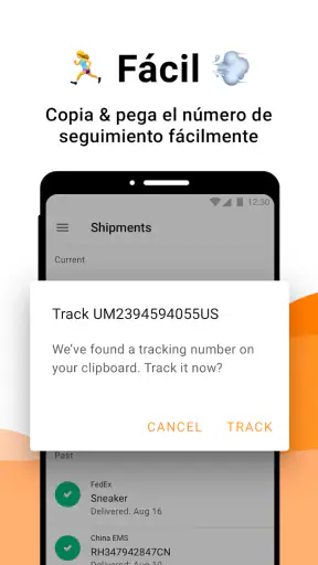 AfterShip Buscador de paquetes screenshot
