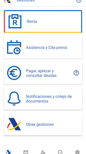 Agencia Tributaria screenshot
