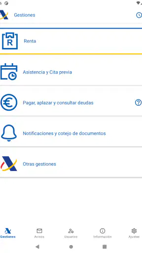 Agencia Tributaria screenshot