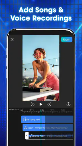 Agregar música a videos, fotos screenshot