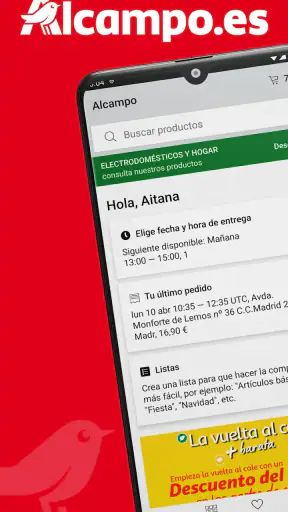 Alcampo Supermercado Online screenshot