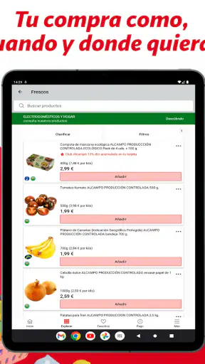 Alcampo Supermercado Online screenshot