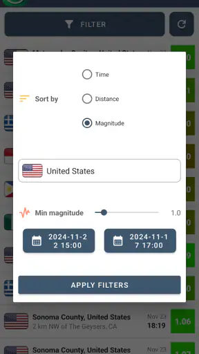 Alertas Sísmicas y Rastreador screenshot