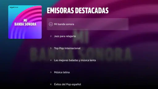 Amazon Music screenshot