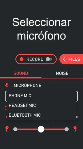 Amplificador de micrófono screenshot