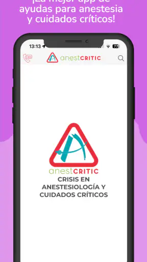AnestCRITIC Crisis y Anestesia screenshot