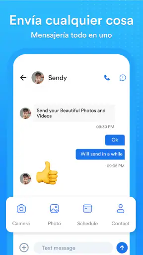 App de mensajería y SMS segura screenshot