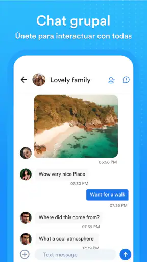 App de mensajería y SMS segura screenshot