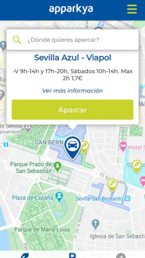 Apparkya Parquímetro y parking screenshot