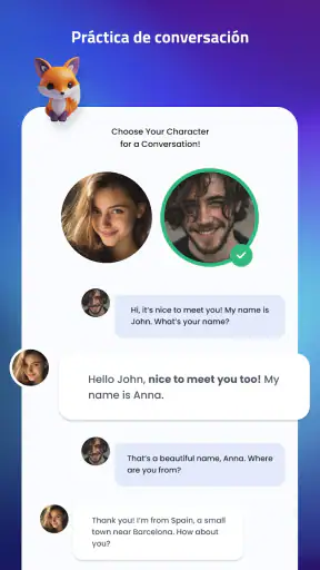 Aprenda rápido y hable con screenshot