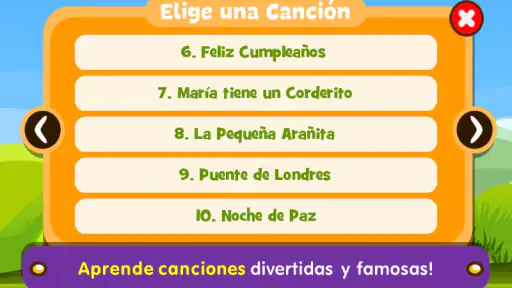 Aprende Música y Canciones screenshot