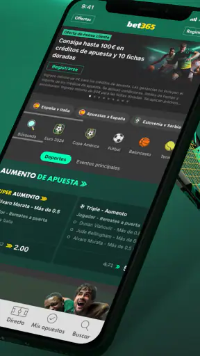 Apuestas deportivas bet365 screenshot