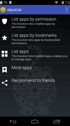 aSpotCat - Permission Checker screenshot