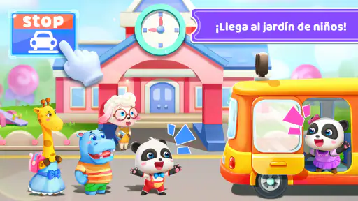Autobús Escolar del Bebé Panda screenshot