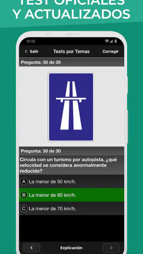 Autoescuela Móvil. Test DGT screenshot