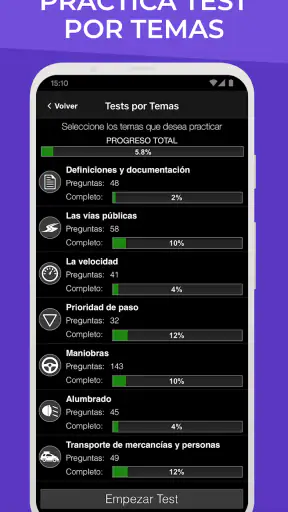 Autoescuela Móvil. Test DGT screenshot