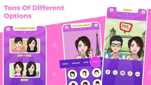 Avatar Maker Cartoon Character screenshot