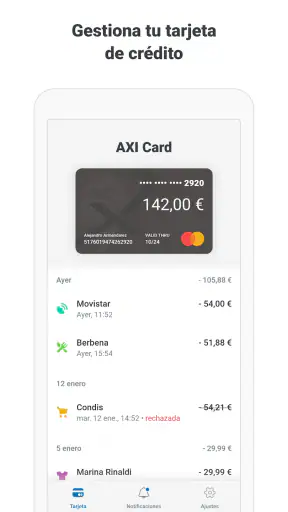 Axi Card ES screenshot