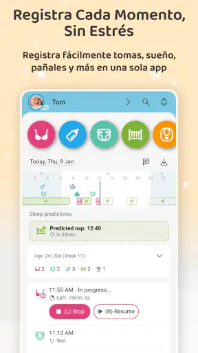 Baby Daybook Lactancia materna screenshot