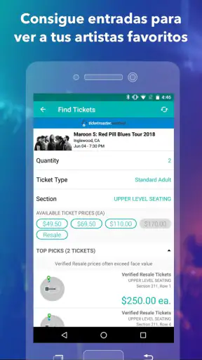 Bandsintown Concerts screenshot