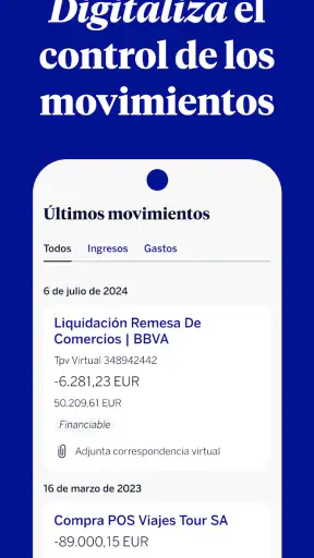 BBVA Empresas screenshot