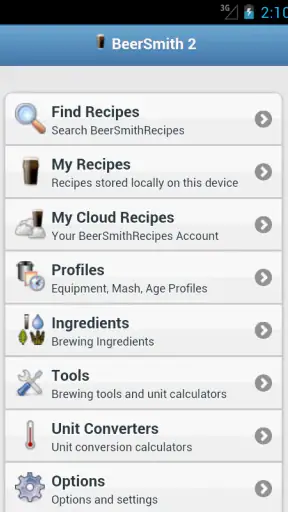 BeerSmith 3 Mobile Homebrewing screenshot
