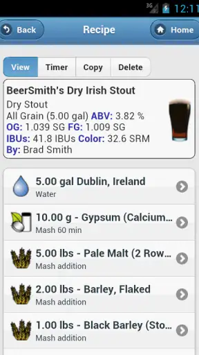 BeerSmith 3 Mobile Homebrewing screenshot