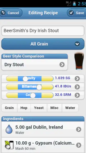 BeerSmith 3 Mobile Homebrewing screenshot