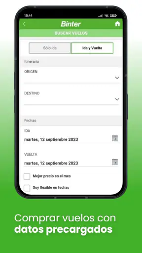 Binter screenshot