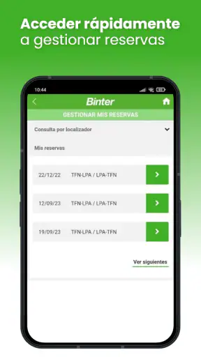 Binter screenshot