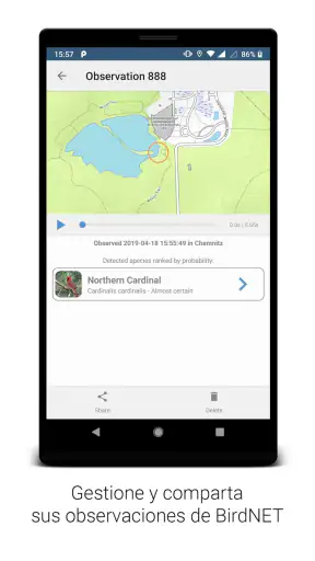 BirdNET screenshot