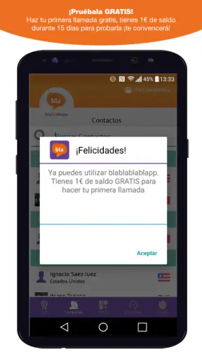 Blablablapp llamadas baratas screenshot