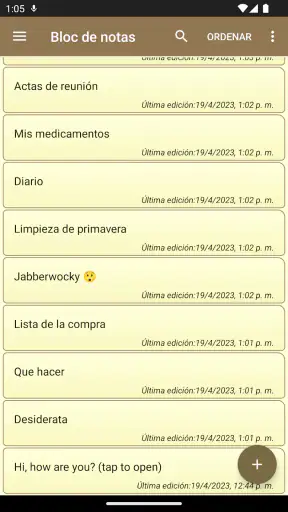 Bloc de notas - notas simples screenshot
