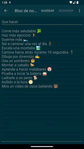 Bloc de notas - notas simples screenshot