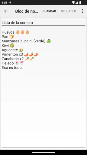 Bloc de notas - notas simples screenshot