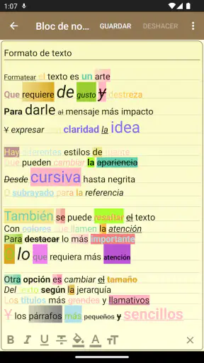 Bloc de notas - notas simples screenshot