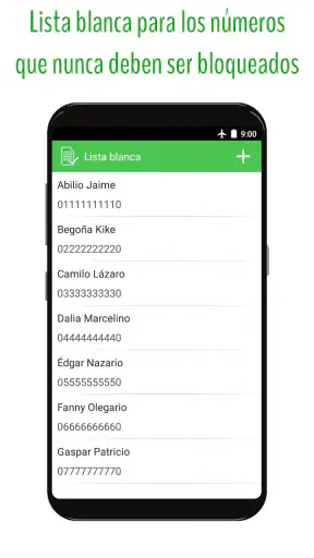Bloqueador de llamadas y SMS screenshot