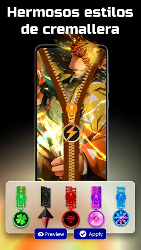 Bloqueo de Pantalla Cremallera screenshot