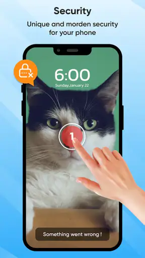 Bloqueo de pantalla tacto foto screenshot