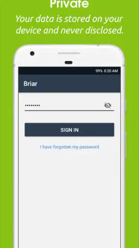Briar screenshot