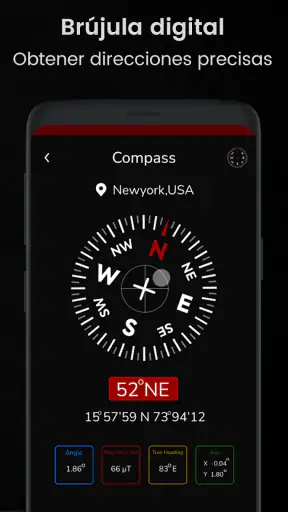 Brújula: Digital Compass App screenshot