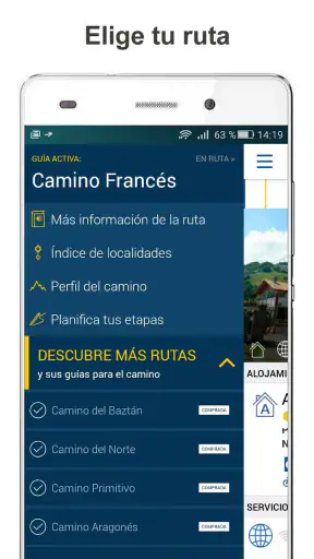 Buen Camino de Santiago App screenshot