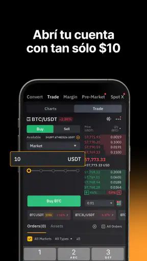 Bybit: Compra Bitcoin y USDT screenshot