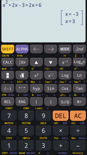 Calculadora cientifica 991 82 screenshot