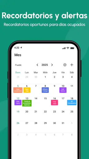 Calendario 2025 screenshot