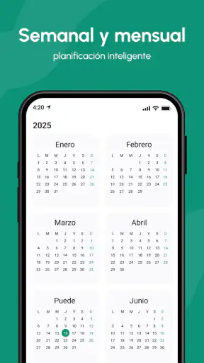 Calendario 2025 screenshot