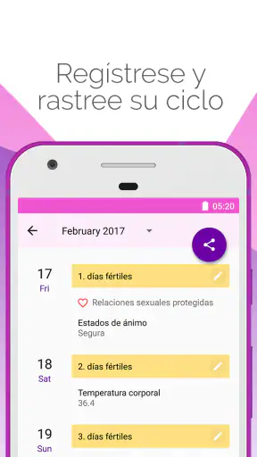 Calendario Menstrual Lilly screenshot