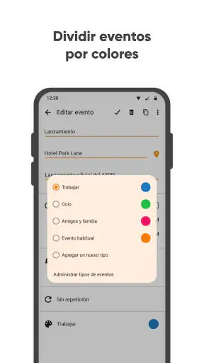Calendario Sencillo Pro screenshot